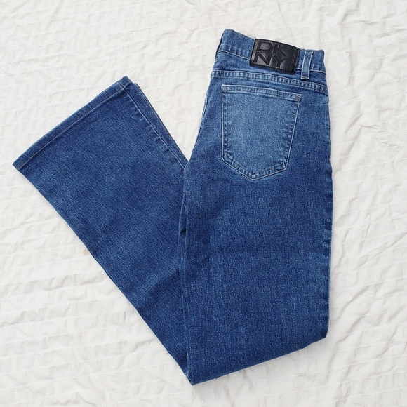 DKNY Low Waist Cropped Flare Jeans - Picture 2 of 5